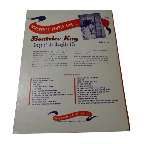 Vintage 1946 The Gypsy Billy Reid Piano Leeds Music Sheet Music Wall Art Decor - Picture 4 of 5